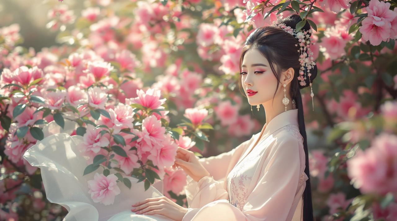 飞马影视 - 杜鹃花主题汉服人像摄影